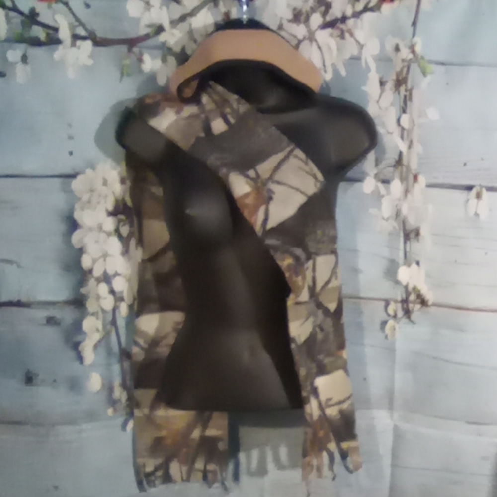 Ear cover headband and camouflage scarf